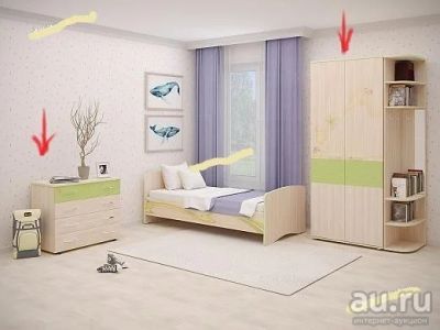 Лот: 13304833. Фото: 1. Детская мебель (шкаф, комод, кровать... Комплекты детской мебели