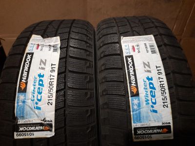 Лот: 16904258. Фото: 1. 215/50R17 91T Hankook Winter i... Шины