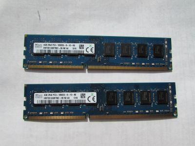 Лот: 16446659. Фото: 1. (Две планки 2x4Gb, 8Gb общая ёмкость... Оперативная память
