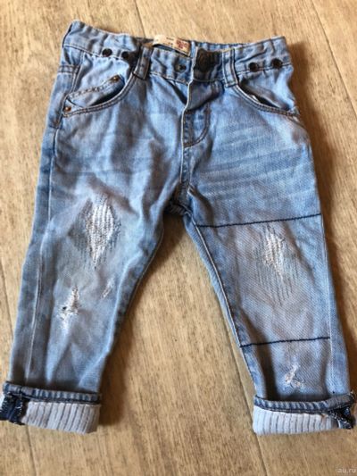 Лот: 13428734. Фото: 1. Детские джинсы и жилетка Zara... Брюки, шорты, джинсы