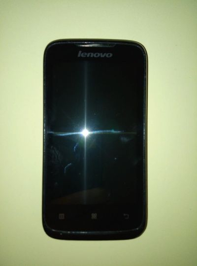 Лот: 15990557. Фото: 1. Смартфон Lenovo A369i, черный. Смартфоны