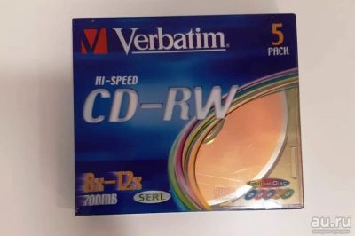 Лот: 16723730. Фото: 1. Диск CD-RW 5шт. CD, DVD, BluRay