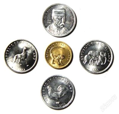 Лот: 2728684. Фото: 1. Сомалиленд. 5 монет 2002 - 2005... Наборы монет