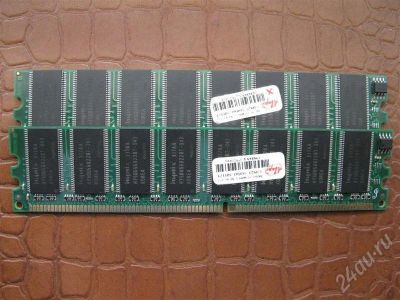 Лот: 276171. Фото: 1. Hynix 2шт по 512MB DDR1 PC3200... Оперативная память