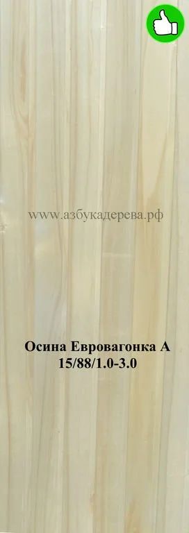 Лот: 13937113. Фото: 1. Евровагонка осина 15/88/1.0-1... Древесина, пиломатериал