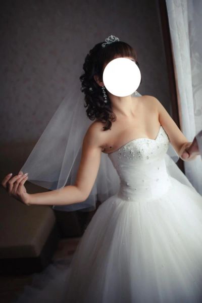 Лот: 4099784. Фото: 1. свадебное платье, туфли, украшение... Свадебные платья