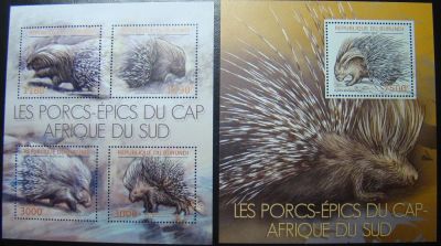 Лот: 10450397. Фото: 1. Бурунди 2012 MNH Бл+лист дикобраз. Марки