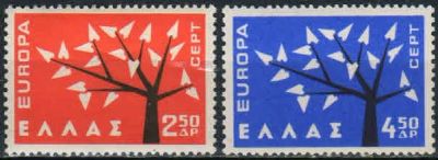 Лот: 18727663. Фото: 1. 1962. Греция. Марки Европы. Полная... Марки