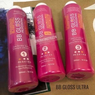 Лот: 6212386. Фото: 1. Комплект кератина BB Gloss Ultra... Уход за волосами 