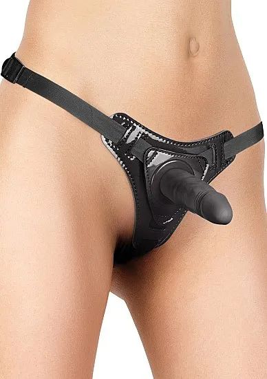 Лот: 22059641. Фото: 1. Страпон с кожаными трусиками Strap-On... Другое (интимные товары)