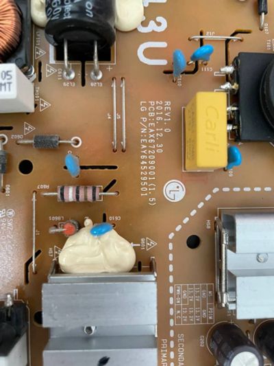 Лот: 13686733. Фото: 1. Блок питания PSU. EAX67209001... Запчасти для телевизоров, видеотехники, аудиотехники