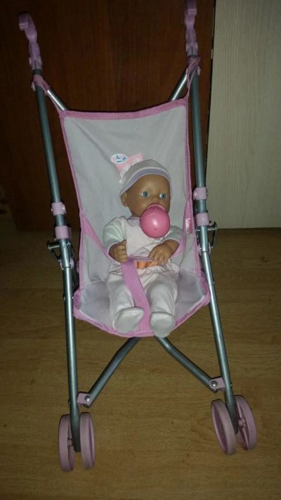 Лот: 10325215. Фото: 1. Коляска с куклойBABY born. Куклы и аксессуары