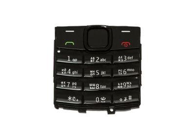 Лот: 12057896. Фото: 1. Клавиатура Nokia X2-02 Черный. Корпуса, клавиатуры, кнопки