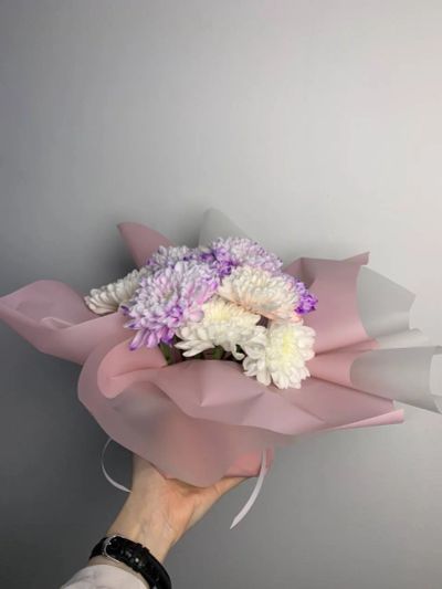 Лот: 25588619. Фото: 1. 5. Комплимент из живых цветов... Свежие цветы