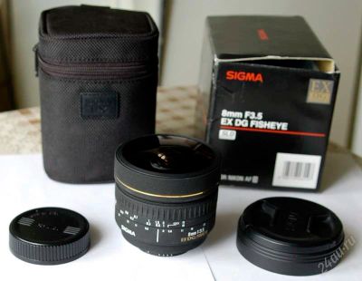 Лот: 105211. Фото: 1. Sigma AF 8 mm f/3.5 EX DG Fish-Eye... Светофильтры