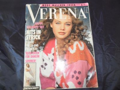 Лот: 5881703. Фото: 1. Журнал Verena ФРГ 6/1992год на... Красота и мода