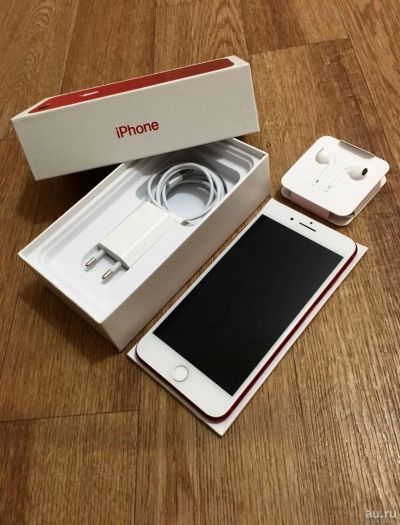 Лот: 13330529. Фото: 1. iPhone 7 plus Red 128Gb. Смартфоны