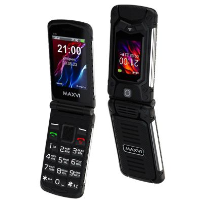 Лот: 21395808. Фото: 1. Мобильный телефон Maxvi E10 Black... Смартфоны