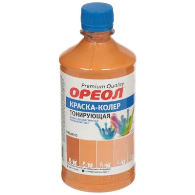 Лот: 24081441. Фото: 1. Колер краска, Ореол, тобакко... Краски, лаки, растворитель