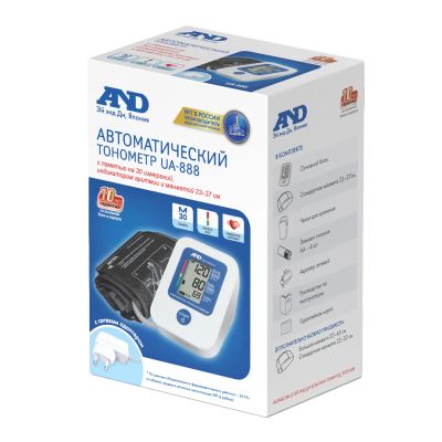 Лот: 23260737. Фото: 1. Эй энд Ди тонометр UA-888 автомат... Лекарства