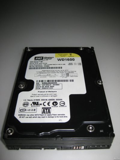Лот: 18120434. Фото: 1. Жесткий диск Western Digital 160... Жёсткие диски (HDD)