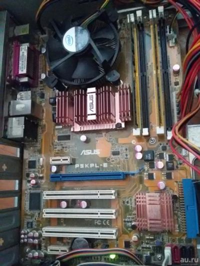 Лот: 9752815. Фото: 1. Asus P5KPL-E + Celeron E3400. Материнские платы