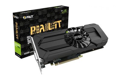Лот: 10993491. Фото: 1. Видеокарта Palit StormX GTX 1060... Видеокарты