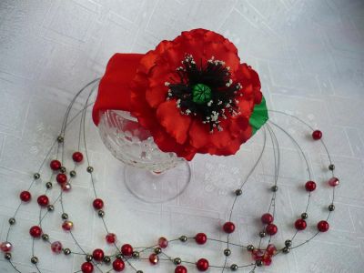 Лот: 3682194. Фото: 1. Повязка.Ручная работа.2. Цветы из ткани