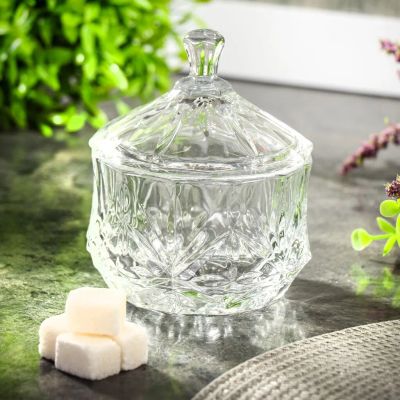 Лот: 24086583. Фото: 1. Сахарница 250 мл, стекло, 9х11... Предметы сервировки