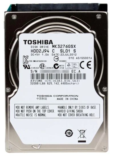 Лот: 7994686. Фото: 1. HDD 320 Gb SATA-II 300 Toshiba... Жёсткие диски (HDD)
