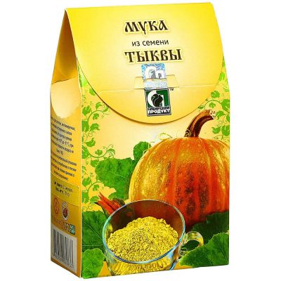 Лот: 15510117. Фото: 1. Мука из семени тыквы, 200 г. Крупы, сыпучие продукты