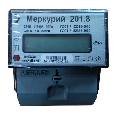 Лот: 23550263. Фото: 1. Счетчик однофазный Меркурий 201... Счётчики электроэнергии