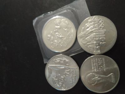 Лот: 13548446. Фото: 1. Монеты 25 рублей (4шт). Наборы монет