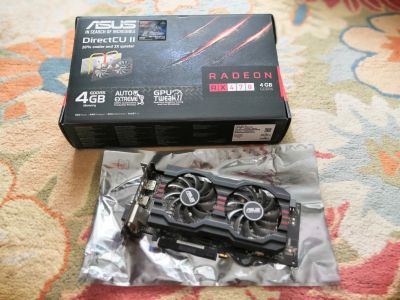 Лот: 13725233. Фото: 1. Видеокарта ASUS RX 470 4GB. Видеокарты