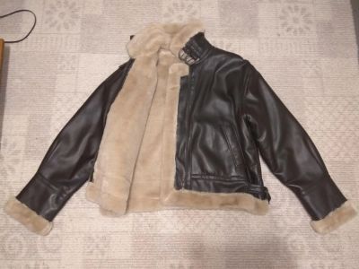Лот: 11103985. Фото: 1. кожанка типа Aviator (кожаная... Верхняя одежда