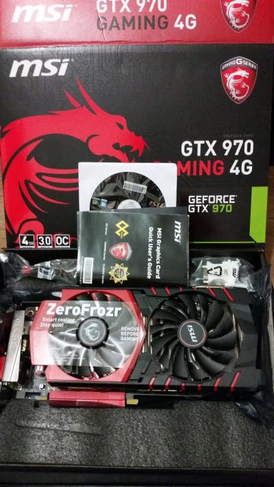 Лот: 7392617. Фото: 1. Видеокарта GeForce MSI GTX 970... Видеокарты