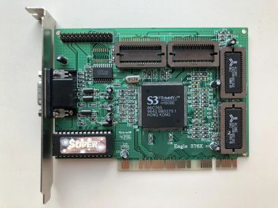 Лот: 25115587. Фото: 1. PCI 1Mb Eagle S76X S3Trio64V... Видеокарты