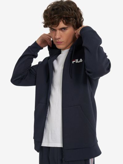 Лот: 24791125. Фото: 1. Толстовка мужская FILA, Синий. Легкие куртки, толстовки