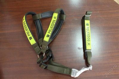 Лот: 2713396. Фото: 1. Шлейка "Police dog". Ошейники, одежда, конное снаряжение
