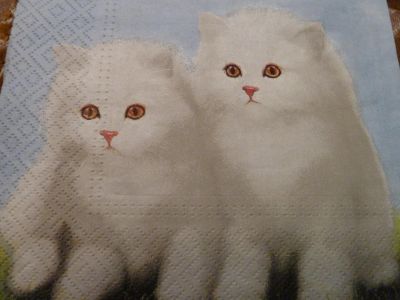 Лот: 4536487. Фото: 1. Салфетка для декупажа ''Белые... Декупаж