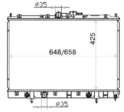 Лот: 3699082. Фото: 1. Радиатор mitsubishi pajero io... Двигатель и элементы двигателя
