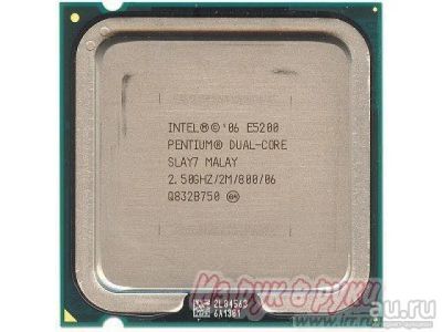 Лот: 14331086. Фото: 1. Процессор Intel Pentium E5200... Процессоры