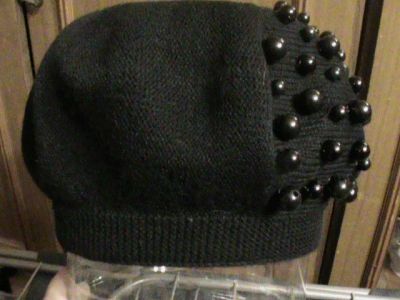 Лот: 6377130. Фото: 1. Берет черный двойной. Головные уборы