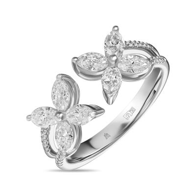 Лот: 24358845. Фото: 1. Кольцо с бриллиантами. Кольца, перстни