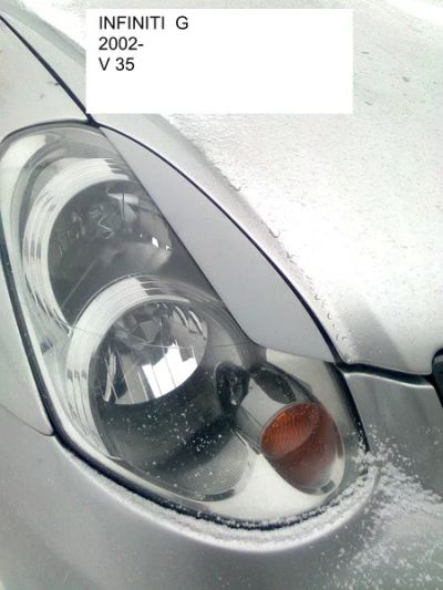 Лот: 4251550. Фото: 1. Реснички на фары Infiniti G 2002-. Детали тюнинга