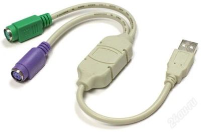 Лот: 858570. Фото: 1. PS/2 => USB переходник для клавиатуры... Платы расширения, контроллеры, доп. порты