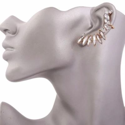 Лот: 9529013. Фото: 1. Серьга. Каффа.Камни.Цвет металла... Серьги, каффы
