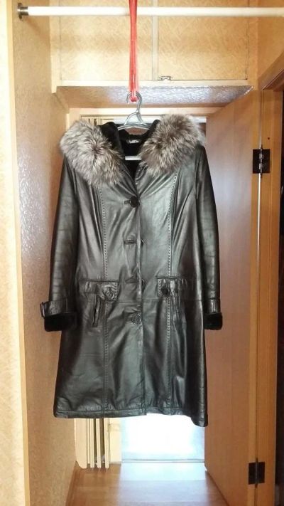 Лот: 8505490. Фото: 1. Продам зимнее кожаное пальто!. Верхняя одежда