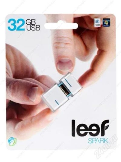 Лот: 2951958. Фото: 1. Флешка USB 8 Гб LEEF SPARK белый... USB-флеш карты