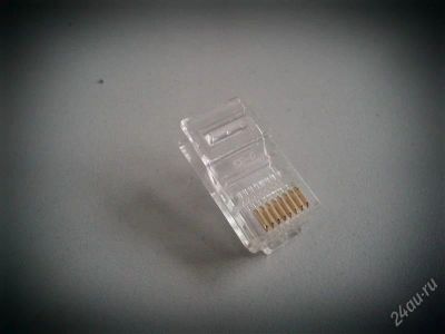 Лот: 1141480. Фото: 1. 8P8C Jack для витой пары RJ-45... Другое (радиодетали  (электронные компоненты))